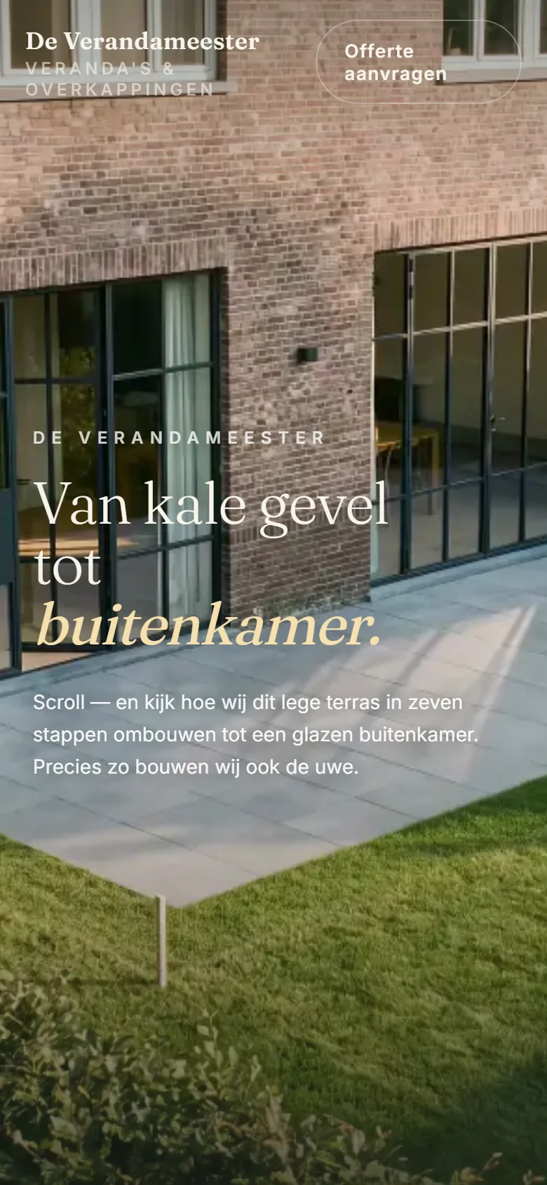 De Verandameester op een telefoon